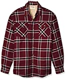 Wrangler Authentics Men’s Long Sleeve Sherpa Lined Shirt Jacket, Tawny Port, X-Large