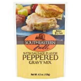 Southeastern Mills Gravy Mix, Sausage Flavored Peppered Gravy Mix, Just Add Water, Family Size, 4.5-Ounce Packet (Pack of 4 Packets)