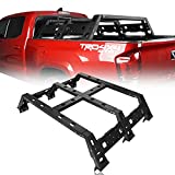 Hooke Road Tacoma Overland 11.5" Bed Rack Truck Cargo Carrier Compatible with Toyota Tacoma 2005-2022 2nd 3rd Gen