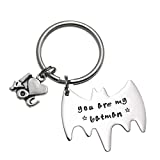 Boyfriend Gifts Cute Keychain You Are My Batman Superhero Gift for Husband (You Are My Batman)