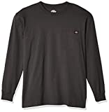 Dickies mens Big & Tall Long-Sleeve Heavyweight Crew-Neck T-Shirt,Charcoal,X-Large