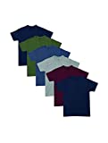 Hanes Men's Tagless Cotton Crew Undershirt with Pocket – Multiple Packs and Colors