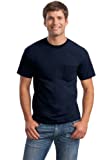 Gildan mens Ultra Cotton Adult T-shirt With Pocket, 2-pack Shirt, Navy, XX-Large US
