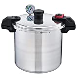 T-fal Pressure Cooker 22 Quart Pressure Canner with Pressure Control 3 PSI Settings, Cookware, Pots and Pans Silver