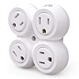 360 Electrical 36031 Revolve Basic 4 Rotating Adapter multi-outlet, white