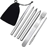 6 Pieces Paracord Stitching Set Paracord FID Lacing Stitching Needles Paracord Smoothing Tool, 6 Sizes and Silvery