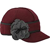 Stormy Kromer Petal Pusher Cap - Decorative Wool Hat with Earflap and Changeable Fabric Flower, Cold Weather Gear, Warm