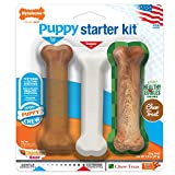 Nylabone Puppy Starter Kit Dog Chew Toys & Treat 3 Count Small/Regular - Up to 25 lbs.