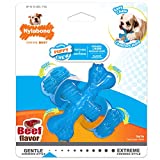 Nylabone Puppy Chew X Bone Chew Toy Beef Flavor Small/Regular - Up to 15 lbs.