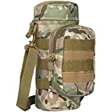 Tactical Molle Water Bottle Pouch, Multicam Military Army Molle Water Pouches Carrier Holder with Pocket for Hiking Camping Outdoor Sport Travel