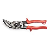 Crescent Wiss 9-1/4" Metalmaster Offset Straight and Left Cut Aviation Snips - M6R , Red