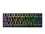 GK61 Mechanical Gaming Keyboard - 61 Keys Multi Color RGB Illuminated LED Backlit Wired Programmable for PC/Mac Gamer (Gateron Optical Red, Black)