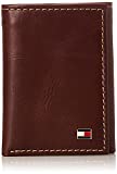 Tommy Hilfiger Men's Leather Trifold Wallet, Logan Tan, One Size