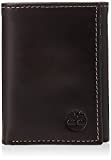 Timberland Men's Leather Trifold Wallet with ID Window, Brown (Cloudy), One Size