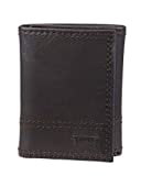 Levi's Men's Trifold Wallet-Sleek and Slim Includes Id Window and Credit Card Holder, Medium Brown, One Size