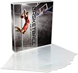 Unikeep Basketball Themed Trading Card Collection Binder with 10 Platinum Series Trading Card Pages. Fully Enclosed Case with a Locking Latch to Keep Cards Secure