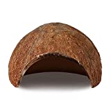 Coco Hut for Pets, 5x3 Inches, Made from Selected Coconut Shell, Smooth Edges, Comfortable, Perfect for Breeding, Compact and Spacious, Perfect Hideout for Your Fish, 1 Piece