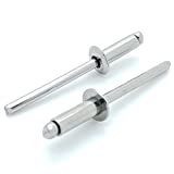 SNUG Fasteners (SNG179) 100 Qty 304 Stainless Steel Blind Rivets (#6-6) 3/16" Diameter x 3/8" Grip