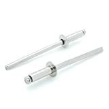 SNUG Fasteners (SNG164) 100 Qty 304 Stainless Steel Blind Rivets (#4-4) 1/8" Diameter x 1/4" Grip