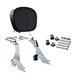 TCMT Chrome Sissy Bar Backrest Luggage Rack With Docking Hardware Kit Fit For Harley Sportster 883 XL883 2004-2022 SuperLow 2011-2019 1200T XL1200T 2014-2017 Sportster XL1200L 2006-2011