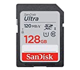 SanDisk 128GB Ultra SDXC UHS-I Memory Card - 120MB/s, C10, U1, Full HD, SD Card - SDSDUN4-128G-GN6IN