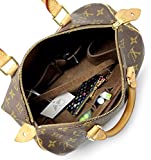 AlgorithmBags Purse Organizer Insert | designed for LV Speedy 30 35 40 25 | Luxury Liner Shaper Divider (35, Brown)