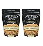 Wicked Mix Premium Seaoned Flavor Garlic Parmesan Soup and Oyster Crackers,2-Pack of 6 Ounce Bag (Garlic Parmesan, 2-Pack)