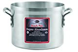 Winco USA Super Aluminum Stock Pot, Heavy Weight, 24 Quart, Aluminum