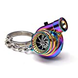 Boostnatics Rechargeable Electric Electronic Turbo Keychain with Sounds + LED! - Neochrome NEW Version 5 (V5)