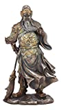 Ebros Romance of The Three Kingdoms General Hero Guan Gong Guan Yu Holding Crescent Blade Guandao Statue Guanyu Figurine Eastern Culture Decor