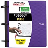 Five Star Flex Hybrid NoteBinder, 1 Inch Binder, Notebook and Binder All-in-One, Purple (29328AB6)