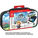 Game Traveler Nintendo Switch Zelda Case - Adjustable Viewing Stand & Game Case Storage, Protective Vinyl Hard Case with Deluxe Carry Handle - Official Licensed Nintendo Switch and Switch OLED Case