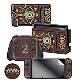 Controller Gear Nintendo Switch Skin & Screen Protector Set Officially Licensed By Nintendo - The Legend of Zelda: Breath of the Wild: "Sheikah Slate" - Nintendo Switch