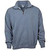 Comfort Colors Men's Adult 1/4 Zip Sweatshirt, Style 1580, Blue Jean, X-Large