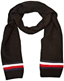 Tommy Hilfiger Men's Scarf and Hat Cold Weather Accessories Gift Set, Black, One Size