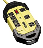 Tripp Lite 8 Outlet Industrial Safety Surge Protector Power Strip, 12ft Cord, Cord Wrap, Metal, Lifetime Limited Warranty & $50K INSURANCE (TLM812SA)