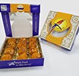 FRESHLY MADE IN USA - Sukhadia's Boondi Ladoo Indian Sweet, 1LB Box (16oz)