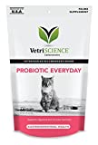 VetriScience Laboratories - Probiotic Everyday for Cats, Digestive Support Supplement, 60 Bite Sized Chews