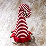 Striped Elf Top Hat Christmas Tree Topper Ornament - Novelty Holiday Accent