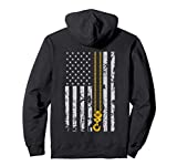 Lifting Hook Thin American Flag Crane Operator gift Pullover Hoodie