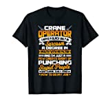 Crane Operator Gifts Funny Hook Oper8r Construction T-Shirt
