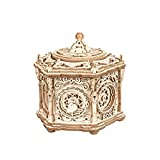 ROKR 3D Wooden Puzzles Delicate Music Box, DIY Mechanical Model Kits, Romantic Gift on Birthday/Valentine's Day, Vintage Style Decoration for Home