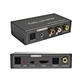 192KHz Multi Function Audio Converter, Tohilkel HDMI ARC or Toslink (Optical,SPDIF) or Coaxial to 3.5 mm Jack Stereo R/L Toslink (Optical,SPDIF) Coaxial, Support Multi Ports Output Simultaneously