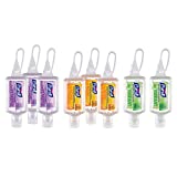 Purell Advanced Hand Sanitizer Gel Infused with Essential Oils, Scented Variety Pack, 1 fl oz Travel Size Flip Cap Bottles with JELLY WRAP Carrier (Pack of 8) 3900-09-ECME17