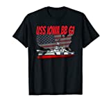 WW2 Battleship USS Iowa BB 61 Cold War USA Ship Model Boys T-Shirt