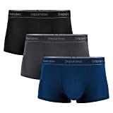 Separatec Men’s Dual Pouch Underwear Comfortable Ultra Soft Micro Modal and Cotton Trunks 3 Pack