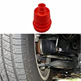 AotoKoop Universal Automotive Silicone Constant Velocity CV Joint Boot Rubber 5 inch（125mm） Height, Pack of 1 Pieces, Red - no Clamp