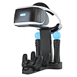 Skywin Playstation VR Charging Stand - PSVR Charging Stand to Showcase, Display, and Charge Your PS4 VR (PS4 Controller)