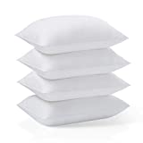 Acanva Bed Pillow Inserts Hotel Quality Extra-Soft Rest Cushion Stuffer for Side and Back Sleepers, Queen 20" x 30"(Pack of 4), White 4 Count