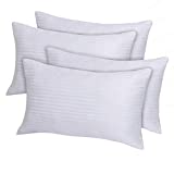 Morbinica Plush Soft Queen Bed Pillows for Sleeping 4 Pack with 100% Cotton Case, Side and Back Sleepers, Breathable, Cooling, Washable, Adjustable, Down Alternative (Set of 4, Queen)